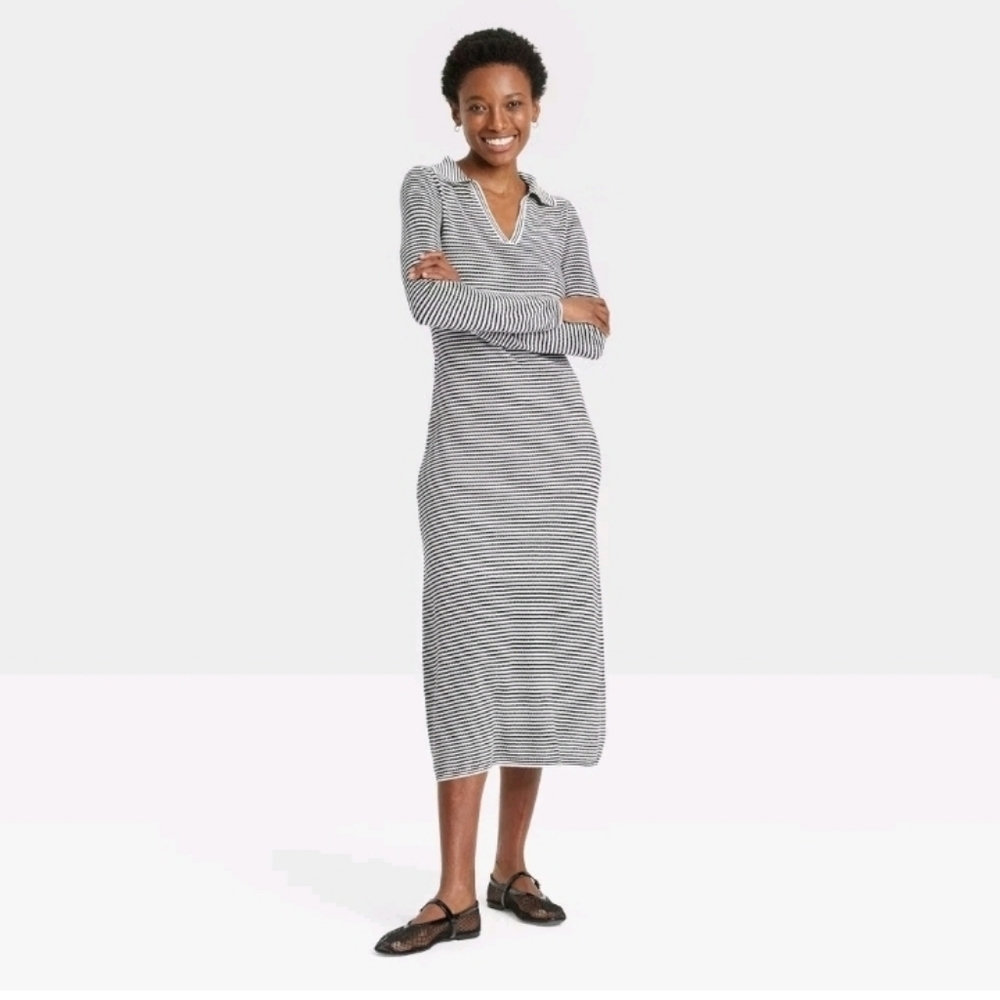 A New Day Women's Long Sleeve Maxi Sweater Dress